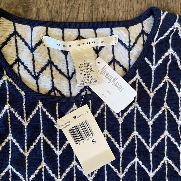 NWT Neiman Marcus Max Studio skater sweater dress - Picture 2 of 5